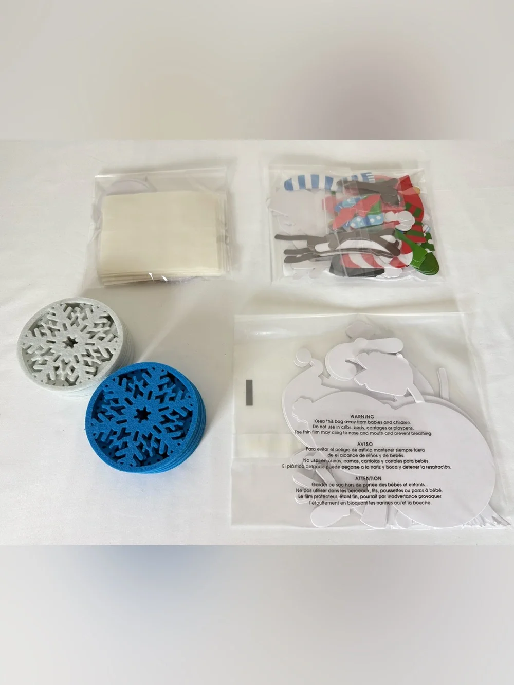🎄☃️ 24PCS Christmas Snowman Coaster DIY Craft Kit – Holiday Party Fun!